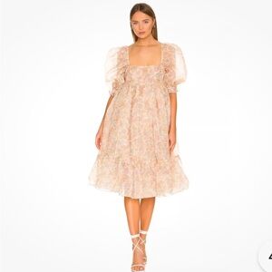 Floral Puff Sleeve Dress